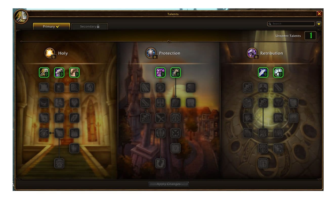 The reworked talent window shown at BlizzCon 2026.